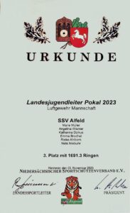 Urkunde LJP 2023 Platz 3